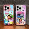 Cute G-Gabbys D-Dollhouse Phone Case For IPhone 17 16 15 14 11 12 13 Pro Max Plus Pro Colored Silver Cover