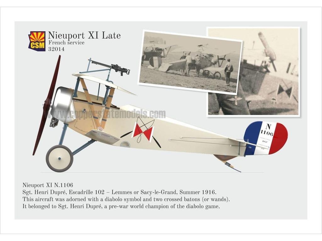 Copperstate Models 1/32 Nieuport XI Late Model Plastic Model COP32014 (Airplane)