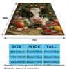Weihnachtstiere Bedruckte Flanelldecke, weicher Überwurf für Schlafzimmer Sofa, waschbar, Weihnachtsgeschenk, tolles Geschenk.