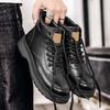Men's Autumn/winter Boots High Quality Luxury Minimalist Style Work and Office Outdoor Fashion High Top Leather Shoes
