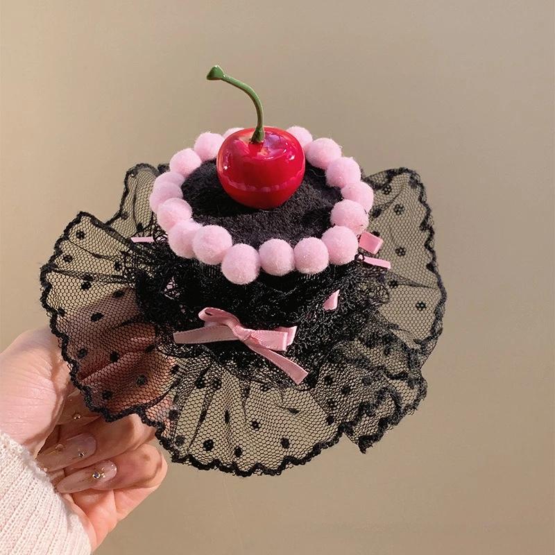Little Girl Cake Hairpin Creative Birthday Atmosphere Headband Fashionable Children s Birthday Party Baby Hairpin Hair Accessory