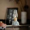 Vintage Glass Oil Lamp Outdoors Camping Teahouse Decorative Atmosphere Lamp Creative Vintage Ceramic Buddha Lamp Home Decoration