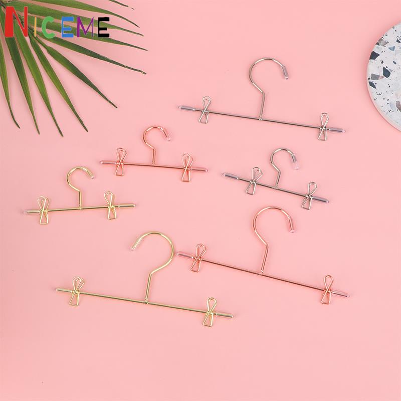 1PCS Dollhouse Miniture Hangers Clothes Hangers for Doll Wardrobe Clothes Toy Gift Decoration Accessories