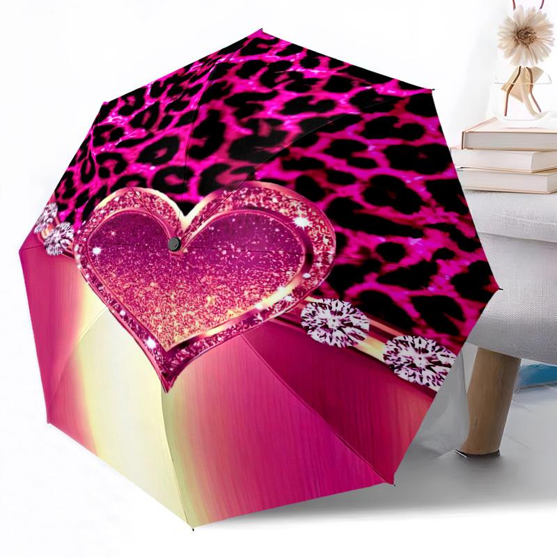 Sunflower And Butterfly Garden A Vibrant Floral Artwork Compact Travel Automatic Umbrella With 8 Rib Foldable Design Travel Essential Fashionable