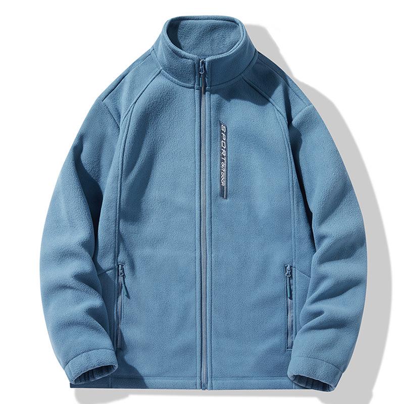 Unisex Windproof Fleece Pullover Jacket: Thick, Warm, and Insulated for Autumn and Winter Sports