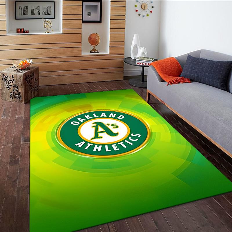 Oakland Team Carpet, Kitchen Rugs, Yoga Mat, Non-Slip Mats, Rug for Bathroom, Living Room Bedroom, Camping Rugs Christmas Gift