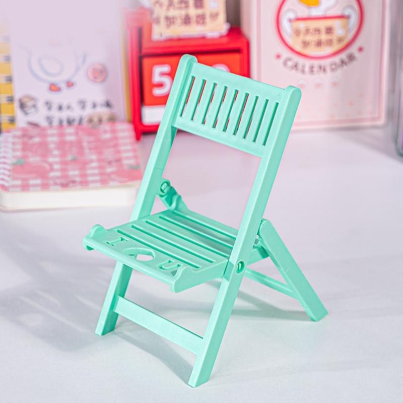 Foldable Phone Stand for Desk Chair Shape Cellphone Holder Portable Cellphone Cradle Desktop Dock Universal
