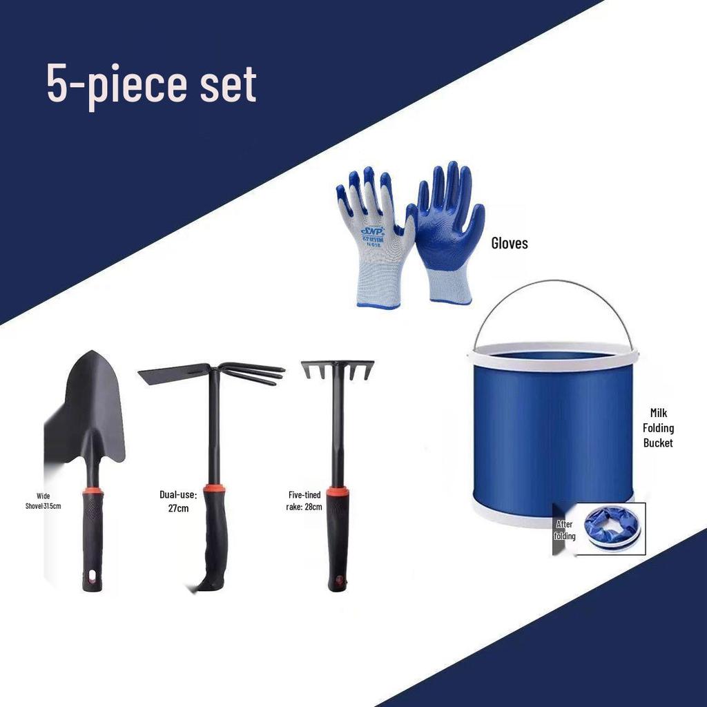 Tide-Chasing Children's Beach Tool Set: Thickened Sand-Digging Clam and Crab Clips, Rake, Shovel.