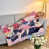 Tamonkun Ima Dotchi Tamon's BSide Throw High-Density Short Plush Blanket Soft For Sofa Air-Con Room.