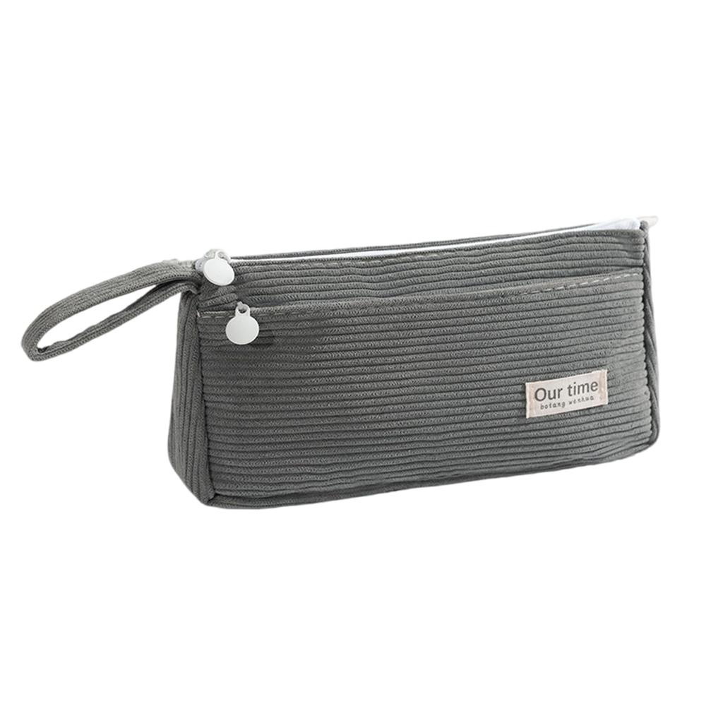 Manchester Pennskrin Dubbellagerat Pennskrin 2 Fack Pennpåsar Stor Kapacitet Pennväska Rese Sminkväska