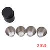 4Pcs/Set  Stainless Steel Wine Shot Mini Silver Glasses Barware Cup With Leather Cover Bag For Home Kitchen Bar