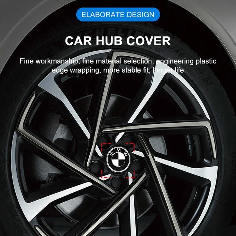 For BMW 5 E39 Car Wheel Center Hub Caps Sticker Auto Emblem Wheel Center Cap For BMW M3 M5 E36 E39 E46 E60 E61 E64 E70 E71 E80 E85 E87 E90 E83