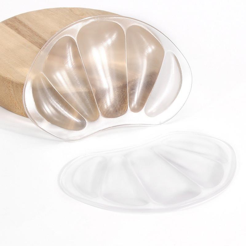 

Clear Silicone Heel & Forefoot Cushion Pads, Lightweight Breathable Comfort Inserts For High Heels & Sneakers Unisex прозрачный