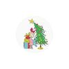 Christmas Decor - Acrylic Flat Ornaments With Whimsical Design For Tree & Home Holiday Decorating