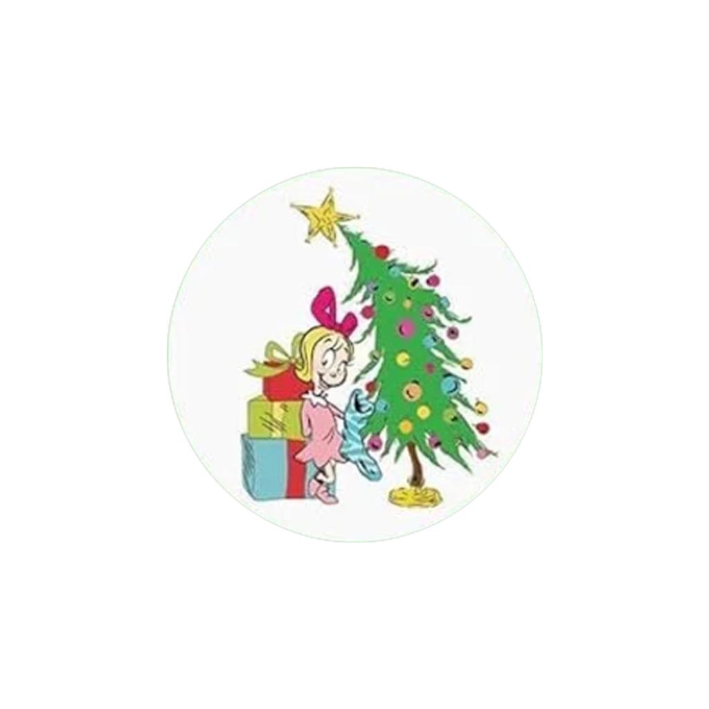 Christmas Decor - Acrylic Flat Ornaments With Whimsical Design For Tree & Home Holiday Decorating