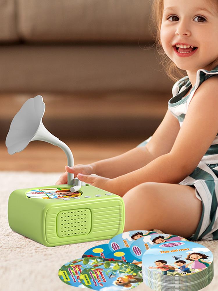 Toddler Record Player with Speakers Story & Music Player Kids Music Player for Boys and Girls Age 3+