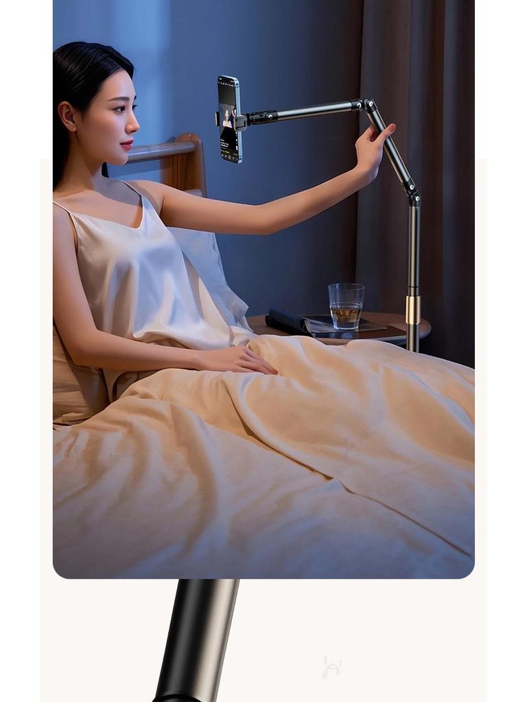 Universal Telescopic Rotating Floor Stand for Phones and Tablets