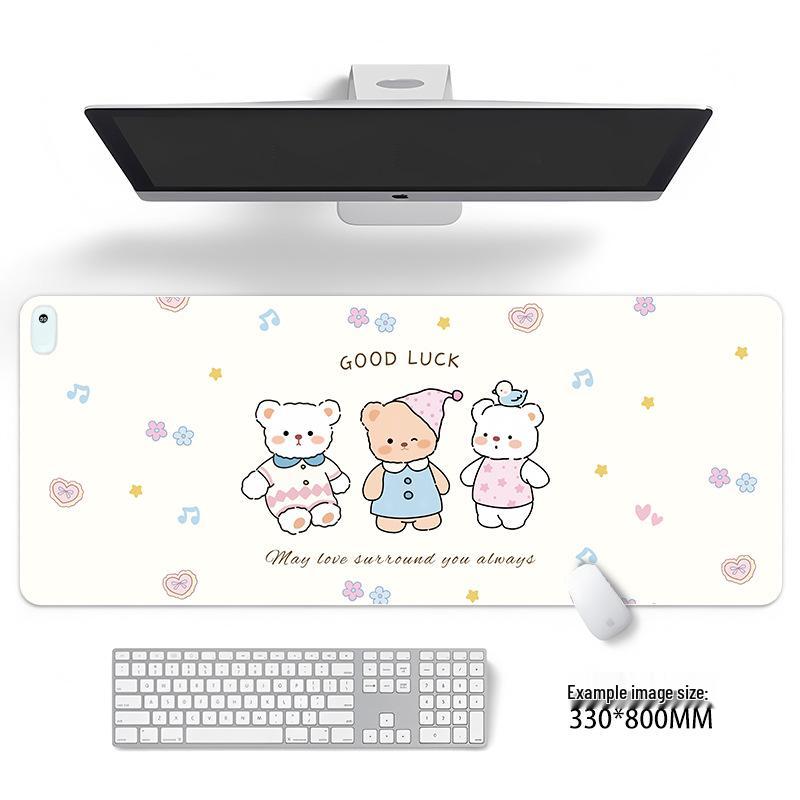 Large Odorless Cartoon Heating Desk Pad - Warm Office Mouse & Table Mat