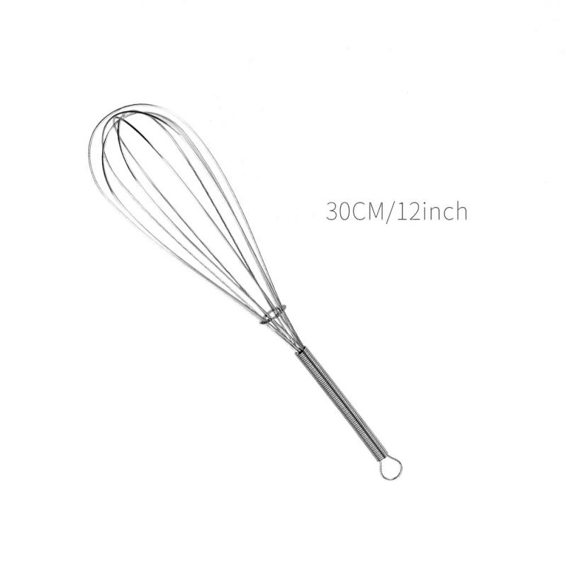 1Pcs Multifunctional Rotary Manual Egg Beater Mixer Mini Kitchen Egg Whisk Bake Tool Egg Agitator Stainless Steel Eco-Friendly