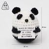 Hand-Woven Positive Energy Potato Funny Vegetables And Fruits Emotion Expression Pendant Pocket Hug Knitting Ornaments With Card