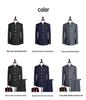 Men's Slim Fit Chinese Stand-Up Collar Zhongshan Suit - Groom Tuxedo, Four Seasons Style
