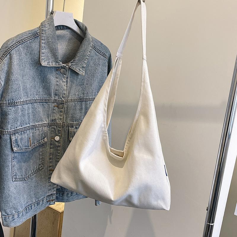 Slack big bag women's new fashion canvas bag class commuter bag simple shoulder bag