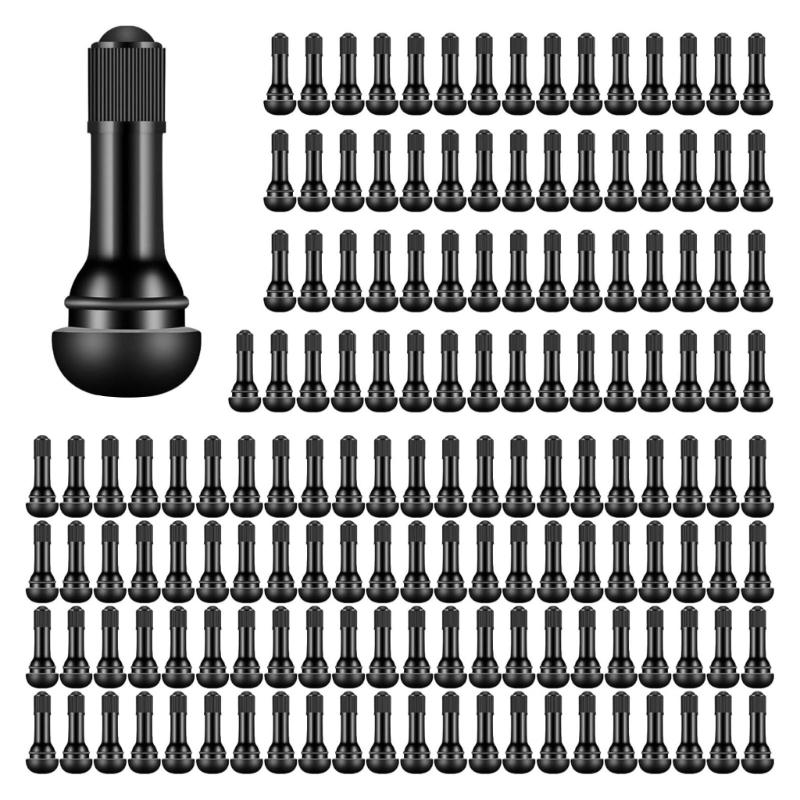 52/150Pcs Universal Copper Tire Valves Stems with Spring Clip Design Tubeless Valves Stems for Various Vehicles