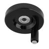 1 Pcs Black Lathe Milling Machine Rear   Hand Wheel With Revolving Handle(8 X 63mm)