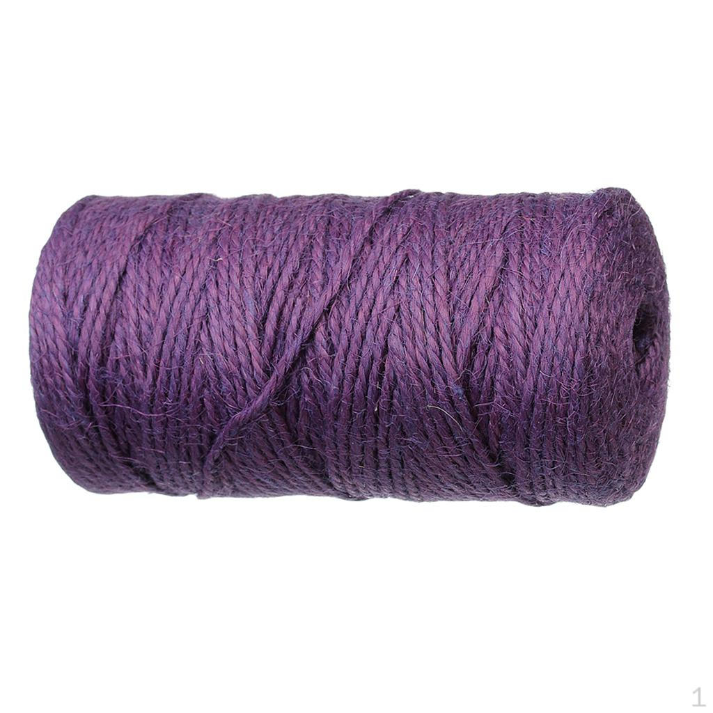 Burlap Hessian Jute Rope Twine String Gift Box Cord Wedding Tags Party Decor Supplies