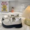 White Mary Jane Small Leather Shoes Women's Autumn British Style Platform Japanese Shoes Cute Versatile Round Head Student Single Shoes