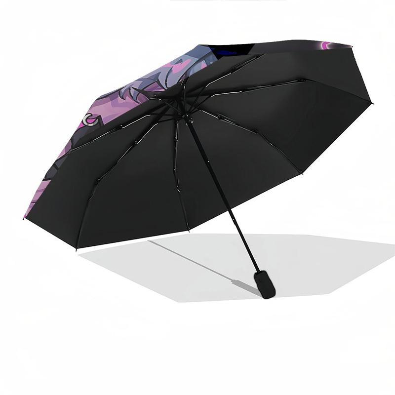 KpopThemed Automatic Opening and Closing umbrella - 8 Ribs, Suitable for Leisure and Going Out, Outdoor Accessory, Gothic Style, Fashion Lov
