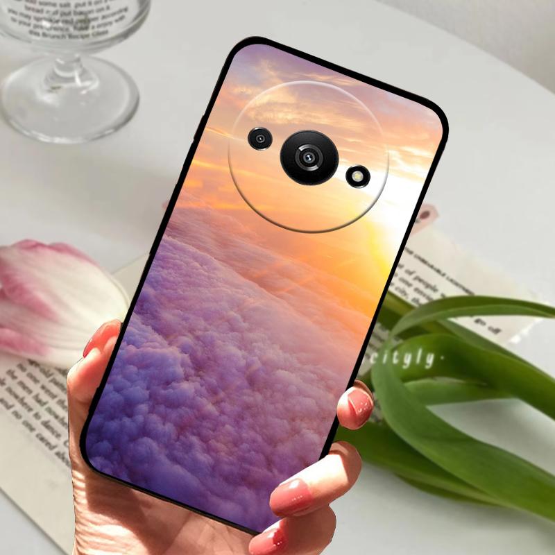 Für Redmi A3 Hülle 23129RN51X Mode Weiches TPU Silikon Handy Schutzhülle Für Xiaomi Redmi A 3 Pro Fundas A3x Stoßfänger Schalen