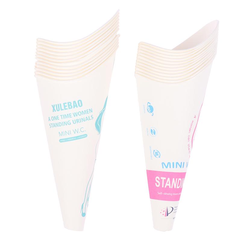 12Pc/Lot Disposable Paper Urinal Woman Urination Device Stand Up Pee For Camping Travel Portable Female Outdoor Toil