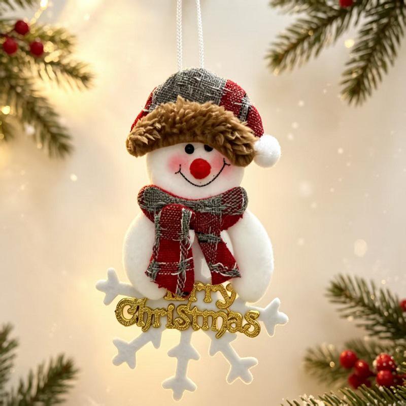 Christmas Fabric Doll Ornaments Collection - Small Hanging Tree Decorations & Gifts