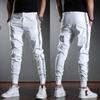 Men's 2024 Ice Silk Ankle-Length Casual Sports Pants - Summer Thin Tencel Korean Slim Fit Trousers