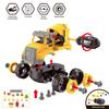 Montessori DIY Assembly Engineering Vehicles 4PCS, Beach Educational Toy for Boys’ Birthday Gifts, Gift Storage Bag Packaging