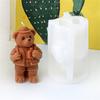 3D Bear Silicone Mould for Creative Candle Making Flexible and Easy To Clean Decoration for Craft and Decorations