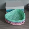 Plastic Wicker Basket Hand Woven Storage Basket New Picnic Serving Basket  Fruit Display