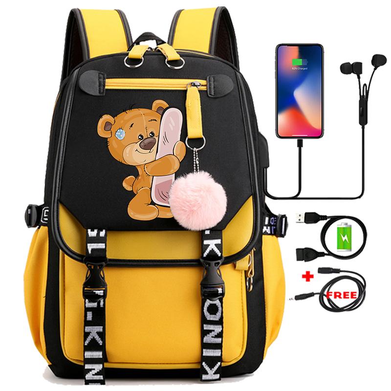 Leinwand Druck 26 Englisch Buchstaben Student Schule Tasche Rucksack Outdoor Teenager Mädchen Büchertasche Laptop Reise Rucksack