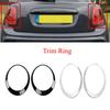 For BMW Mini Cooper F55 F56 F57 2015-2024 Headlight Trim Ring Tail Light Frame Bezel Head Rear Lamp Cover Replacement Part