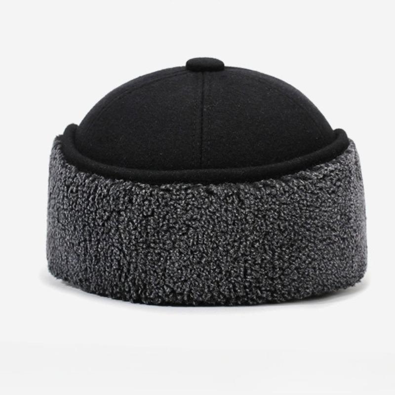 Herbst und Winter Neu Warme Lei Feng Mütze Herren Vater Outdoor Freizeit Verdickt bei Älteren Fleece Mütze Baseballkappe Ohrenklappe
