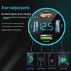 66W Multi-Port Car Charger with Digital Display and Fast Charging for Cigarette Lighter