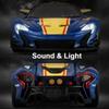 1:22 Scale P1 GTR Z4 Toy Car Model Metal Diecast Sound Light Pull Back Shock Absorption Miniature Supercar Models Kid Gifts