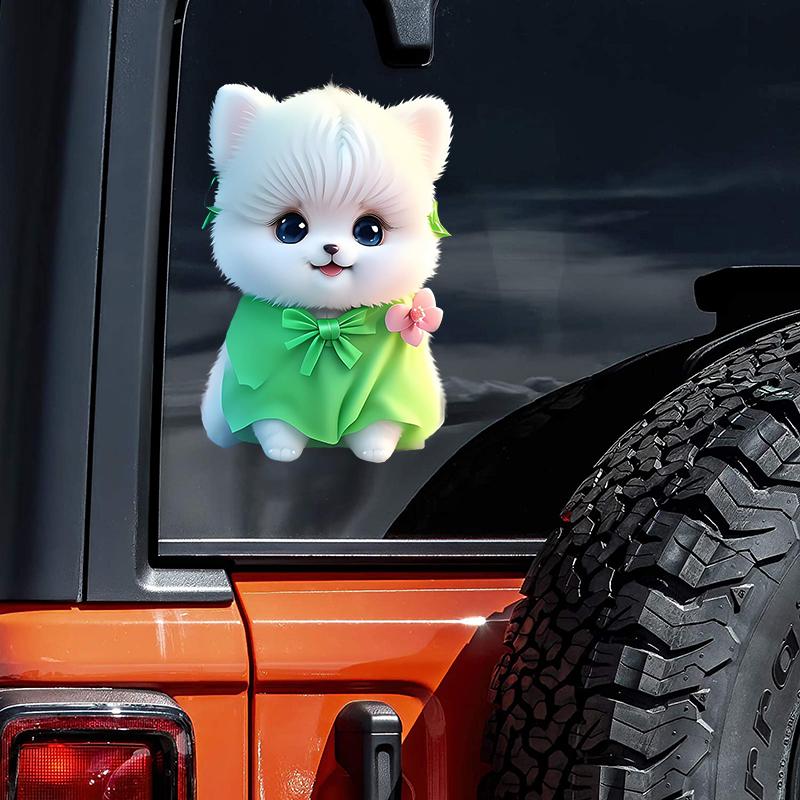 P28# Grappige Pomeranian Hond Huisdier Dier Sticker op De Auto Vinyl Decal Waterdichte Decoratie Auto Stickers