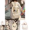 Adorable Ins Cartoon Dog Backpack With Padded Straps And Large Capacity For Teens And Women