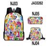 Game Merchandise Digital Building Block Schoolbag Backpack Satchel Pencil Bag Backpack Three-Piece Set
