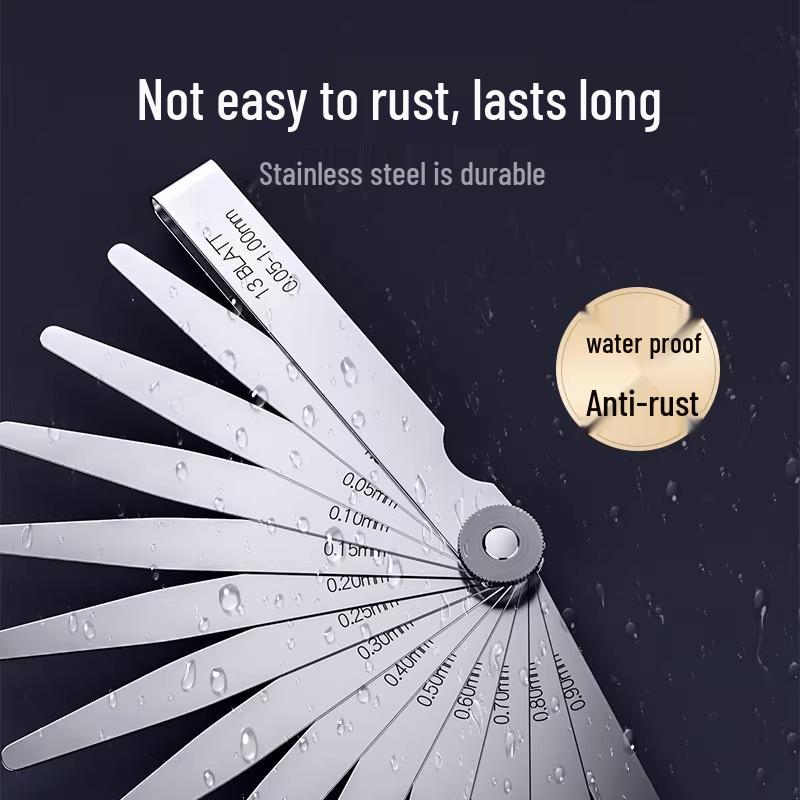 Stainless Steel High-Precision Feeler Gauge for Valve Clearance