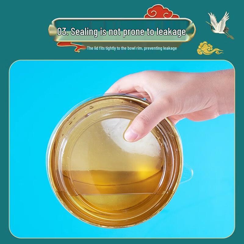 Disposable Gold Foil Bowl Lids