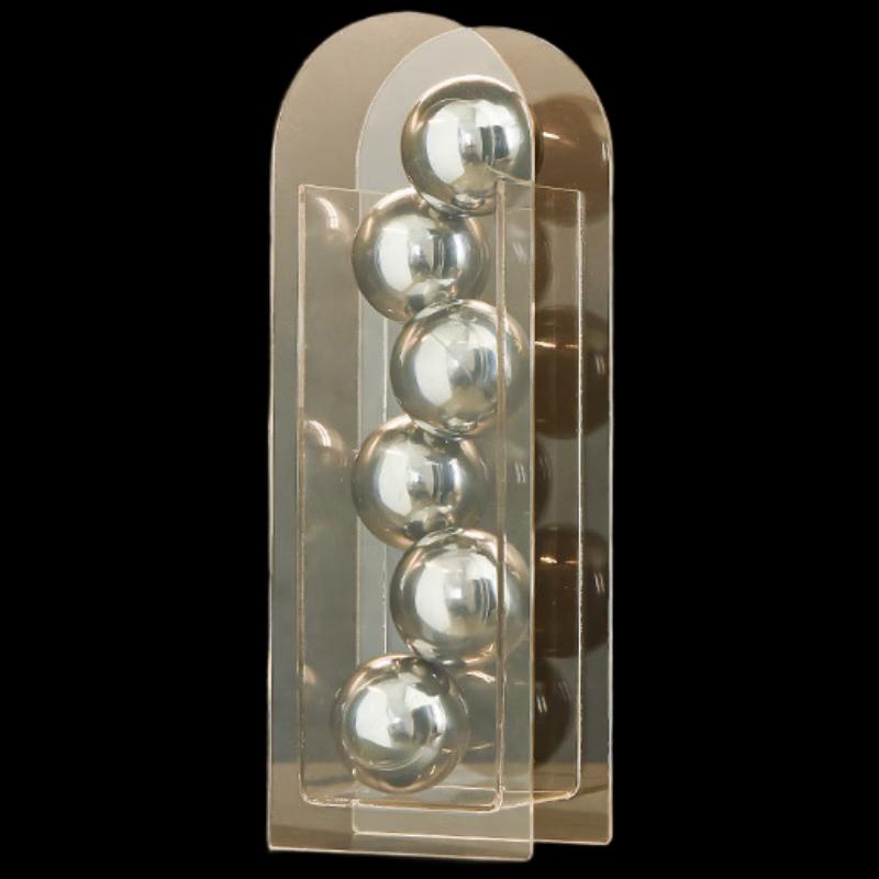 Ruijie Acrylic Flower Vase with Stainless Steel Balls