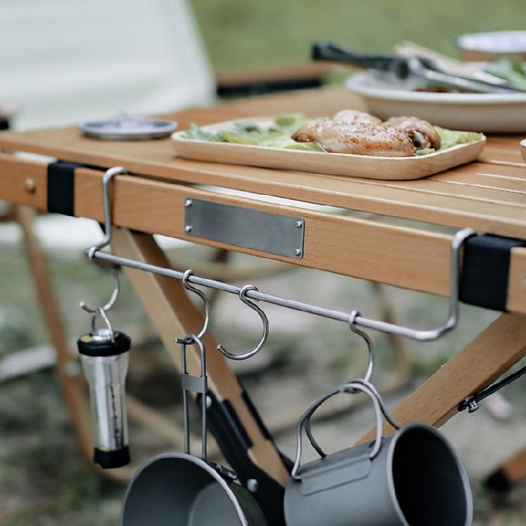 Kitchen Table Side Hanger Outdoor Table Extender Shelf Table Organization Rack Stainless Steels Hanging Hook Rack